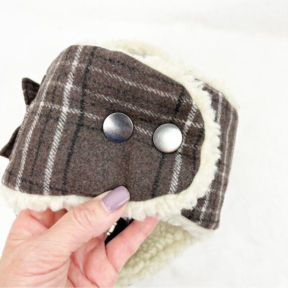 Stetson Mens Plaid Sherpa Hat Trapper Ushanka Winter Large - Picture 8 of 11
